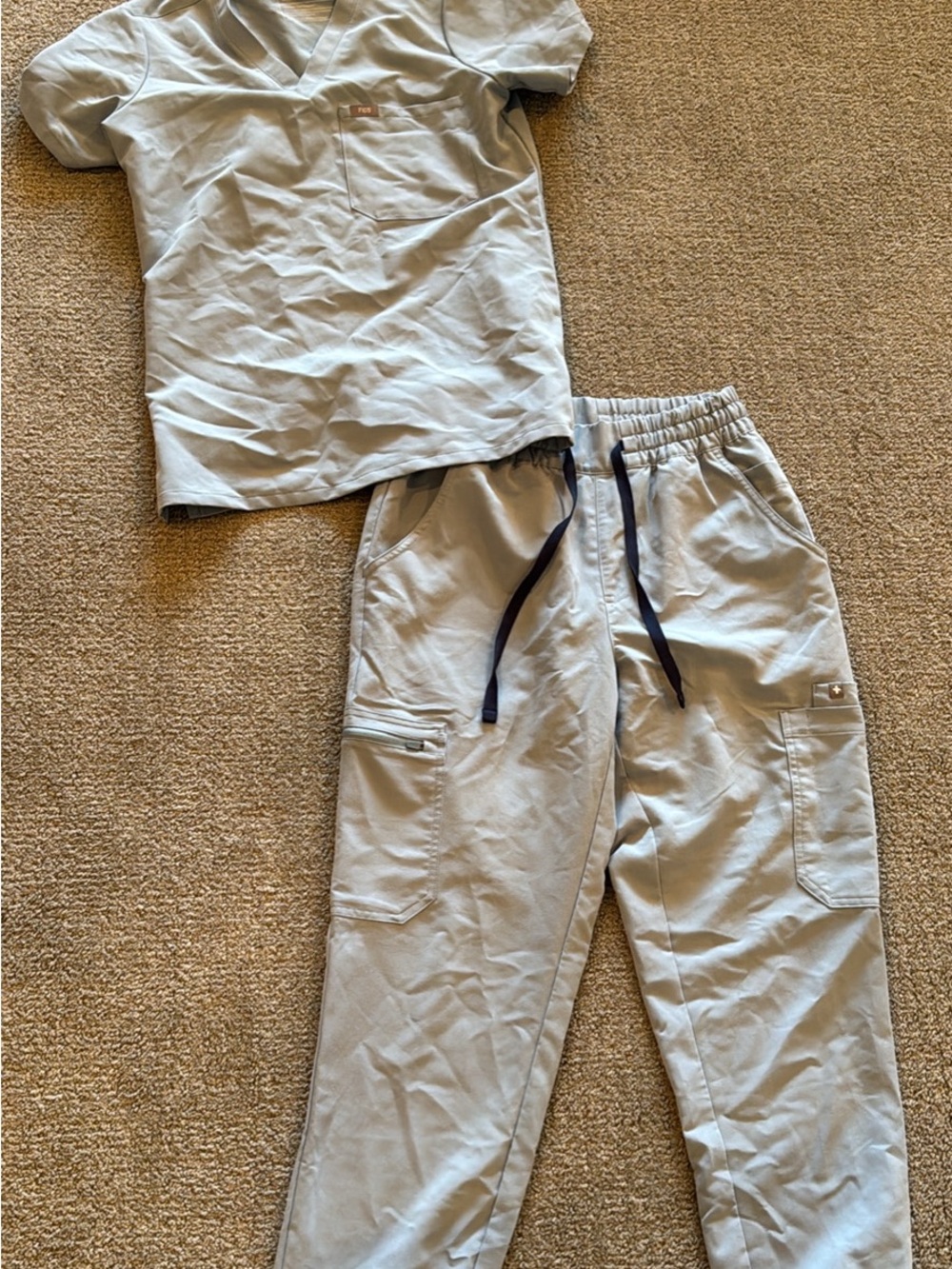 FIGS Light Blue Scrub Set